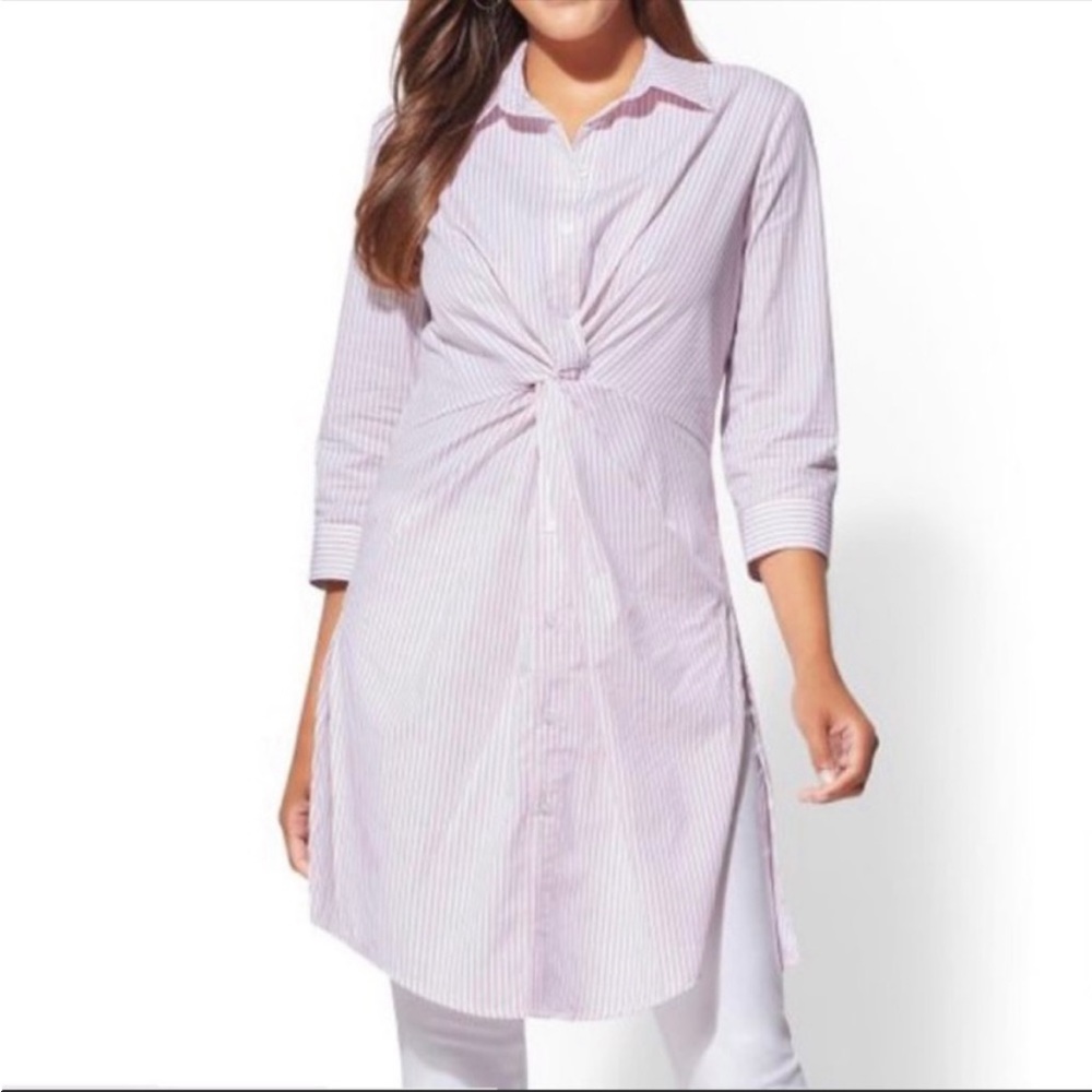 New York & Company tunic shirt dress